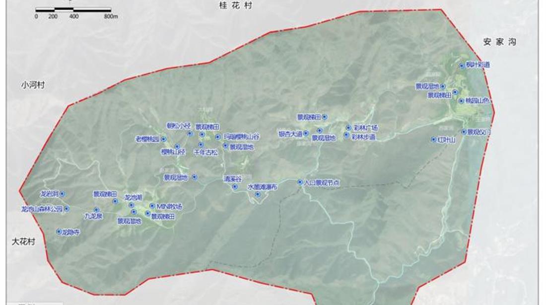 广元利州区景观类项目布局图